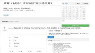 新加坡AEIS爱狮考试 词汇语法四选一模拟题（1）